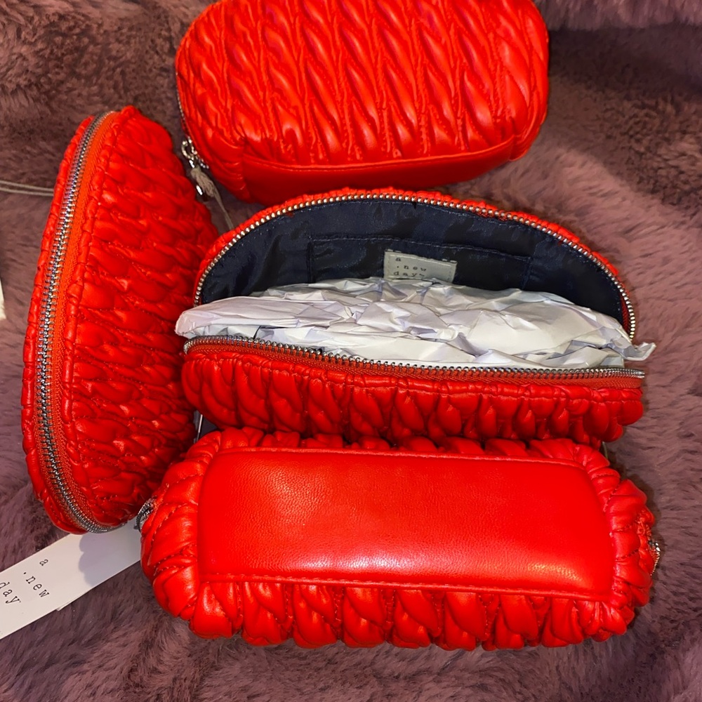 Red Quilted Women's Bag